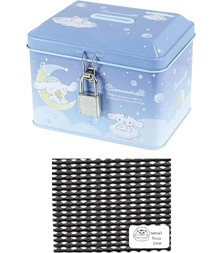 シナモロール　Cinnamoroll　カギツキヒミツBOX　鍵付秘密BOX　レア Amazon.co.jp: クラックス シナモロール カギ付き缶バンク